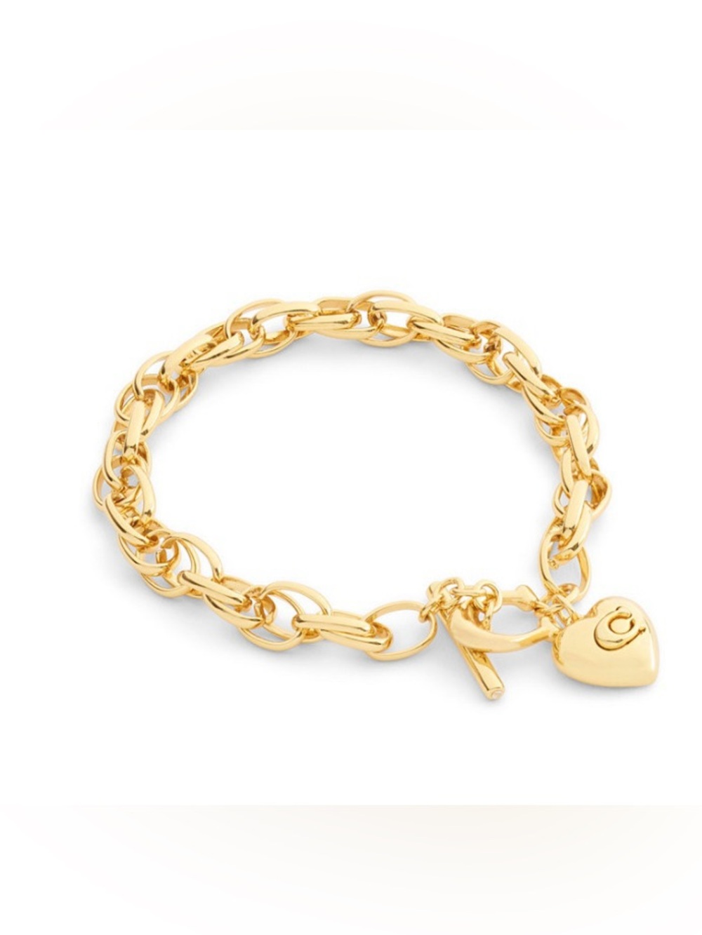 New Coach Gold plated  Link Bracelet Classic Chain Bracelet